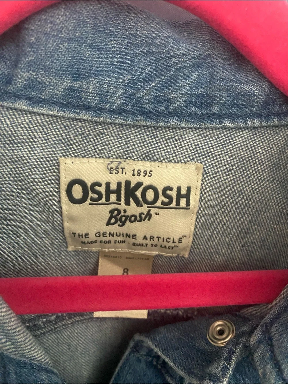 OshKosh B'gosh Medium Wash Blue Denim Jacket for Kids